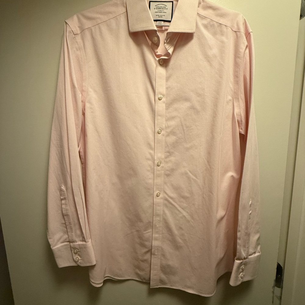 Charles Tyrwhitt Light Pink Men's Dress Shirt